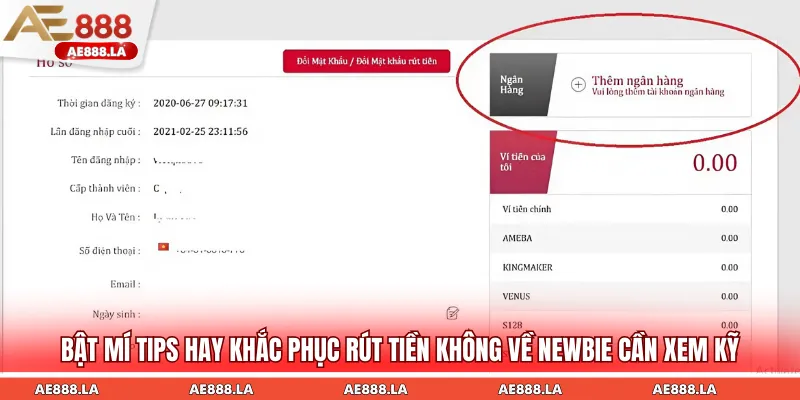 Đa cách khắc phục rút tiền không về chuẩn mà tân binh cần xem kỹ