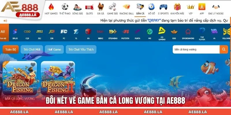 Bắn cá Long Vương tựa game săn bắn nổi bật tại AE888 hiện nay